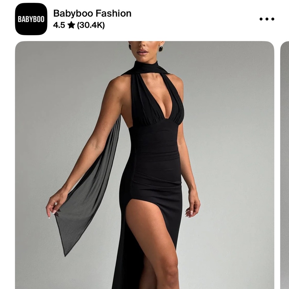 Elegant Black Maxi Dress